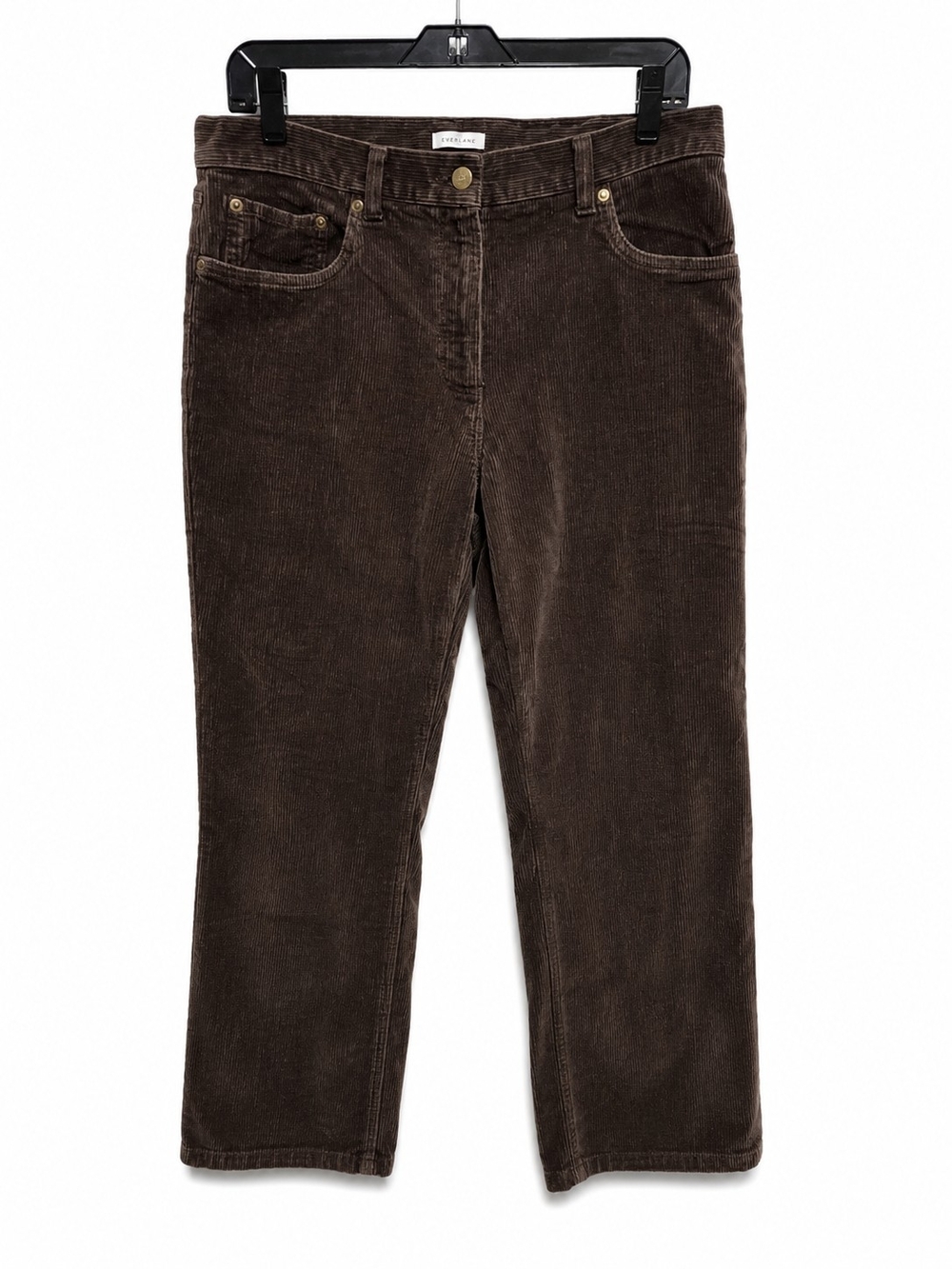 Jones New York Sport Brown Corduroy Stretch Straight Leg Pants Size 10